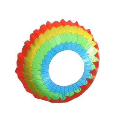 big inflatable rainbow ring kite for show