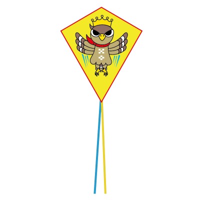 Customize outdoor diamond logo kids kite for promotion