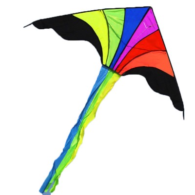 rainbow triangle kite outdoor children fun sports