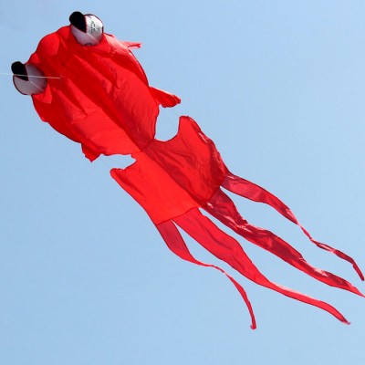 Red fish inflatable kite